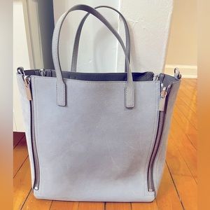 Luana Italy suede zip tote bag